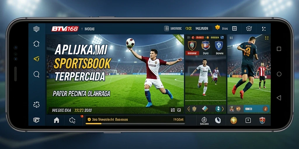 Screenshot BTV168 menampilkan antarmuka aplikasi taruhan olahraga yang menarik.