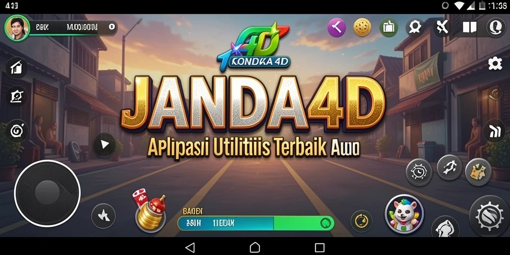 Tampilan antarmuka utama JANDA4D yang intuitif dan menarik.