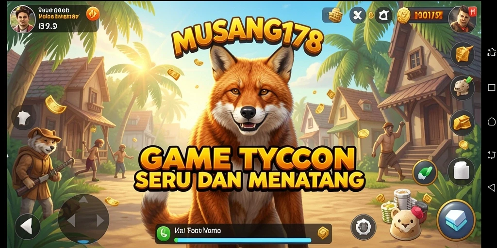 Tampilan gameplay MUSANG178 yang menampilkan strategi Tycoon yang seru.