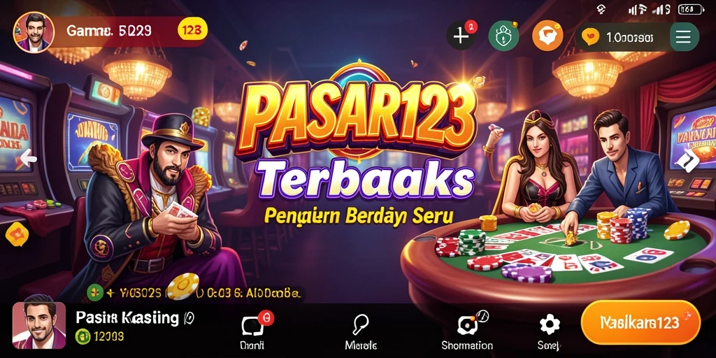Tampilan screenshot utama PASAR123 menampilkan gameplay Kasino yang menarik.