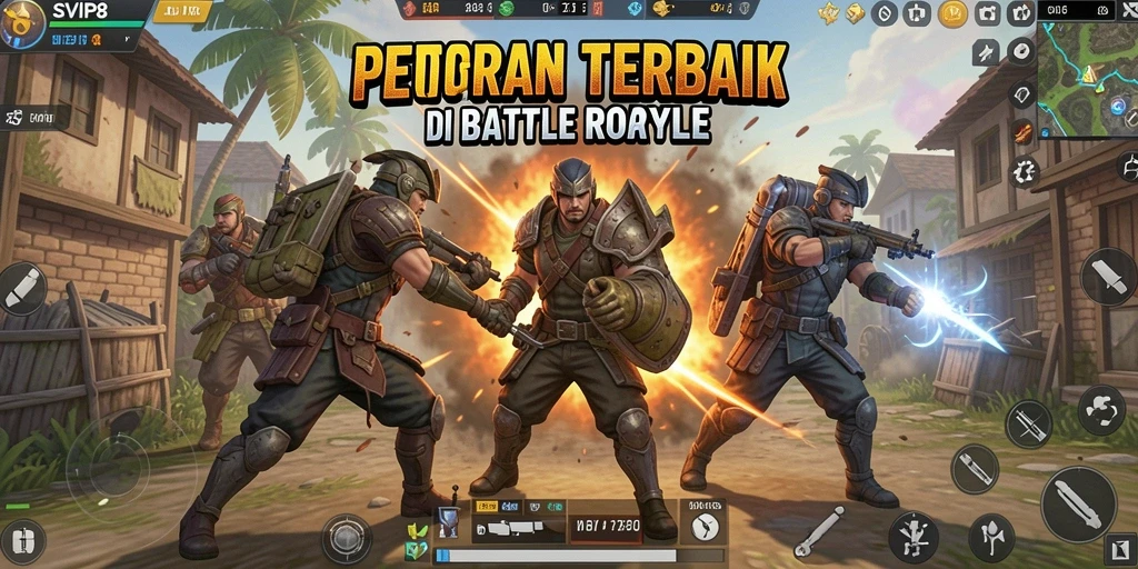 Tampilan gameplay menarik dalam pertempuran Battle Royale di SVIP8.