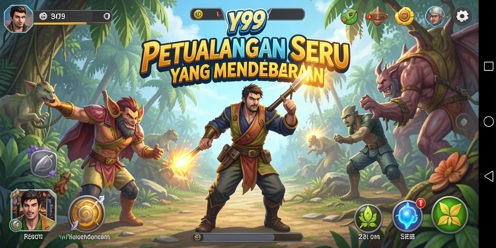 Tangkapan layar Y89 menampilkan karakter utama dalam petualangan penuh aksi.