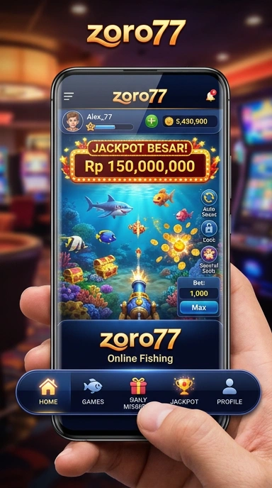 Tampilan antarmuka zoro77 yang memudahkan navigasi.